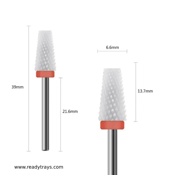 Umbrella Ceramic Nail Drill Bit – 3/32" Shank (Ceramic, Fine/Medium Grit) – Fast Removal of Acrylic or Hard Gel for Manicure & Pedicure | Ideal for Professionals & Beginners