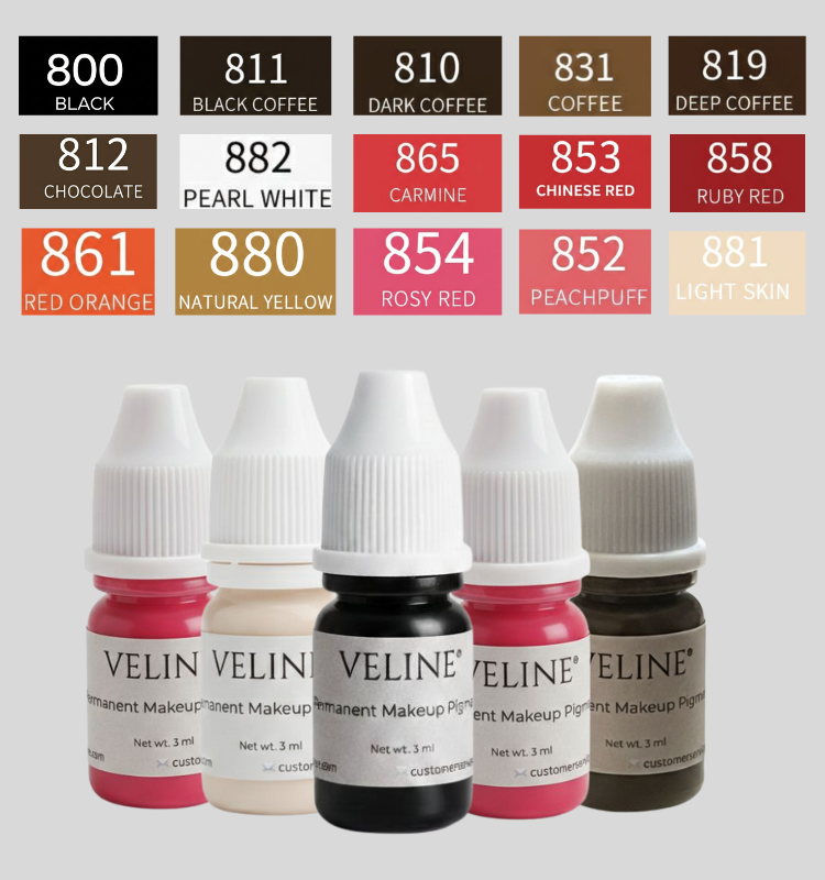 Veline® Permanent Makeup Pigments – Professional PMU Colors for Brows & Lips