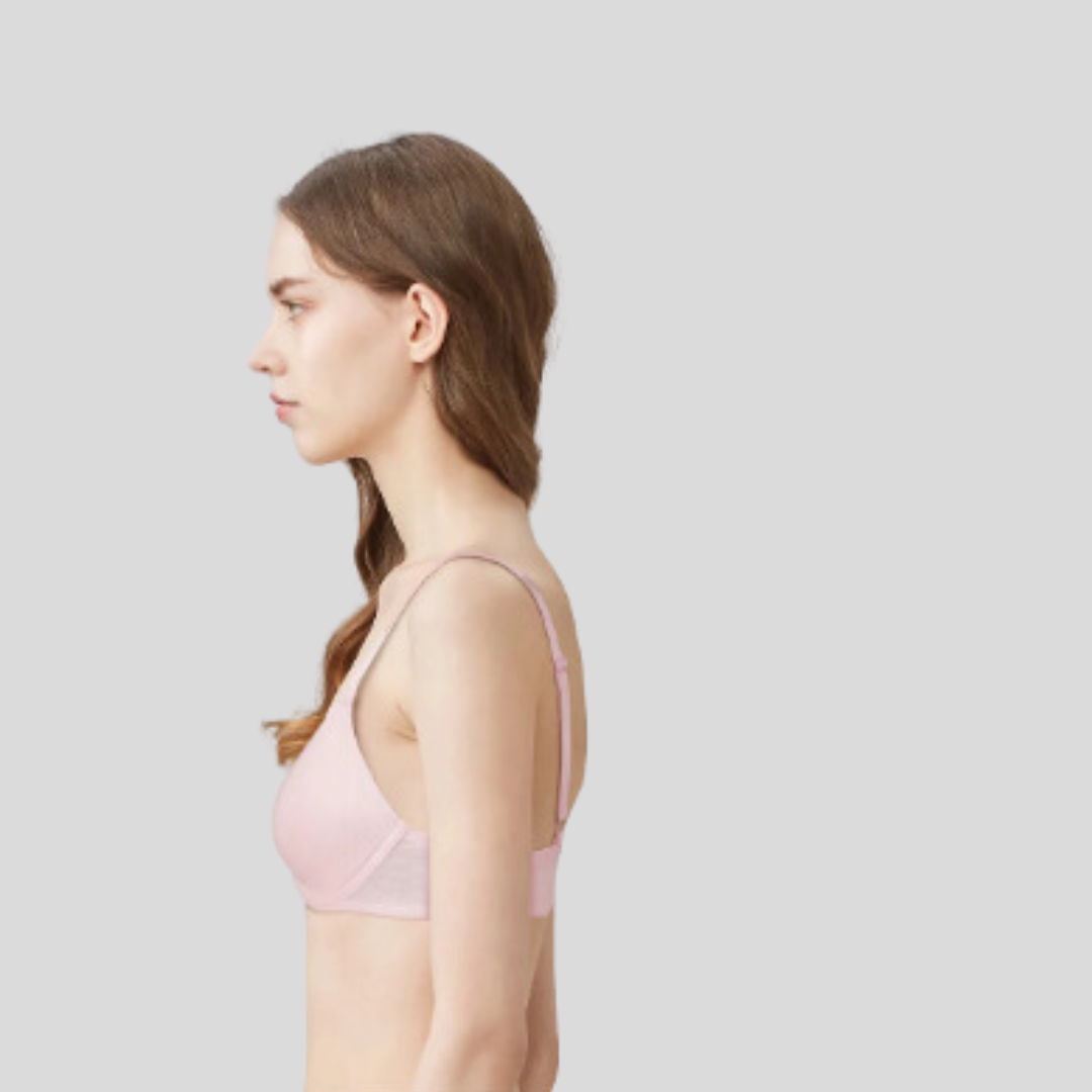 BLS Pink Bra Pero Wired And Padded Cotton