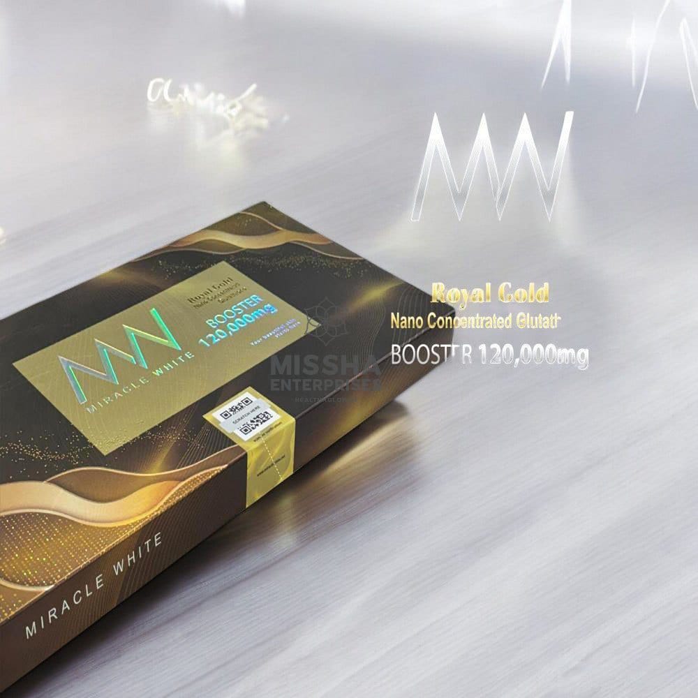 Miracle White Royal Gold 120000mg Glutathione Booster Injection Miracle White Royal Gold 120000mg Glutathione Booster Injection
