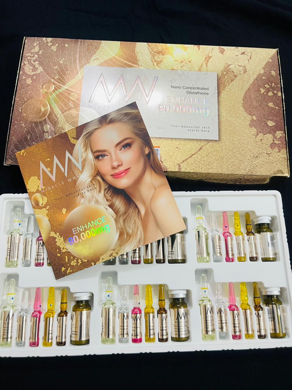 Miracle White 90000mg Skin Whitening Injection - 6 Sessions Miracle White 90000mg Skin Whitening Injection - 6 Sessions