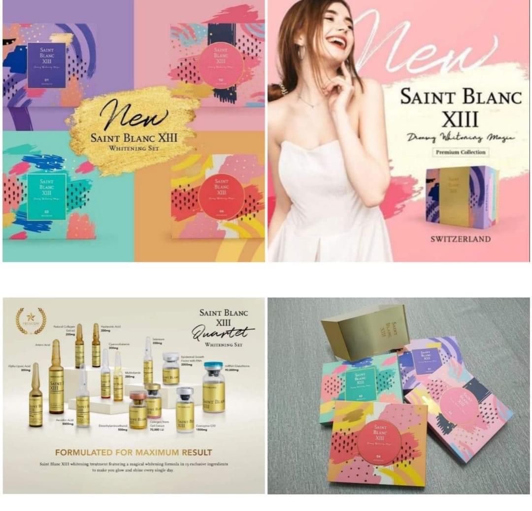 Saint Blanc XIII Glutathione Whitening Injection 4 Sessions Saint Blanc XIII Glutathione Whitening Injection 4 Sessions