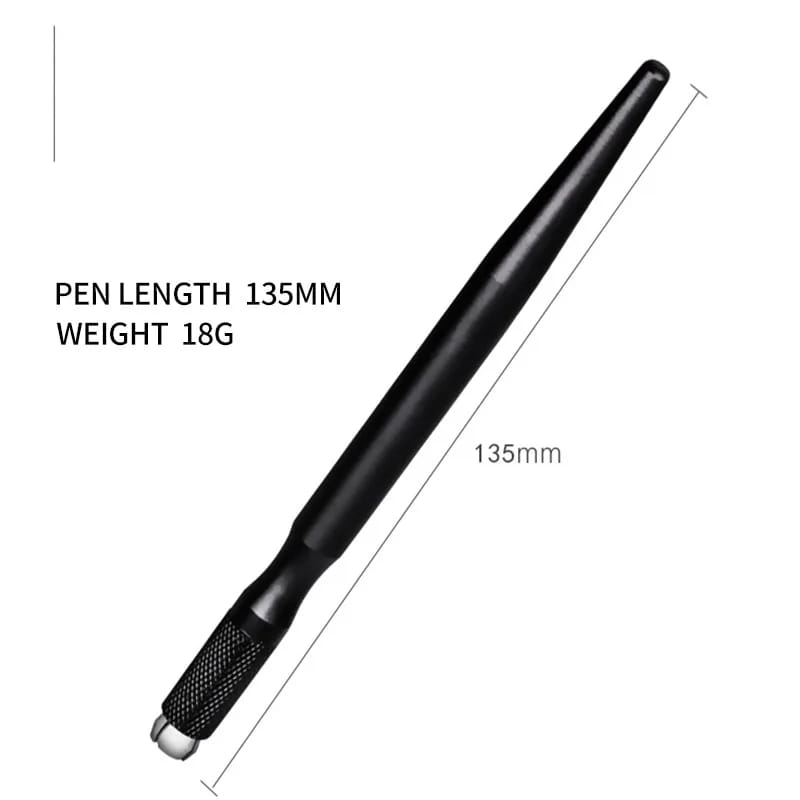Manual Microblading Pen – Aluminum Handle for Eyebrow Tattoo & PMU (135mm)