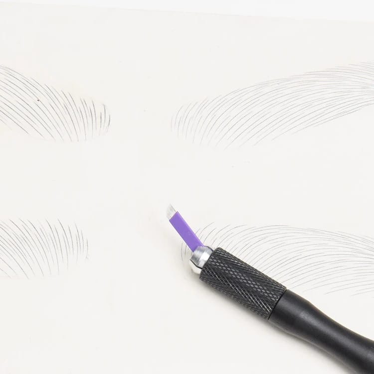 Manual Microblading Pen – Aluminum Handle for Eyebrow Tattoo & PMU (135mm)