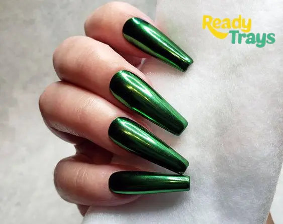 Mirror Chrome Nail Powder – Shimmer Dust Pigment for Nail Art Decoration, Long-Lasting Mirror Effect Nail Glitter Powder