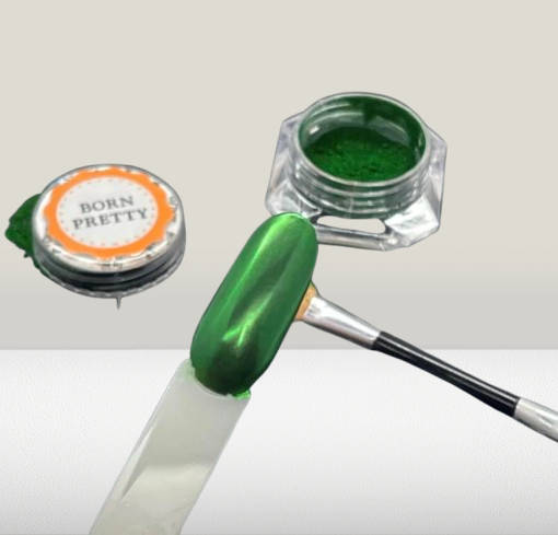 Mirror Chrome Nail Powder – Shimmer Dust Pigment for Nail Art Decoration, Long-Lasting Mirror Effect Nail Glitter Powder