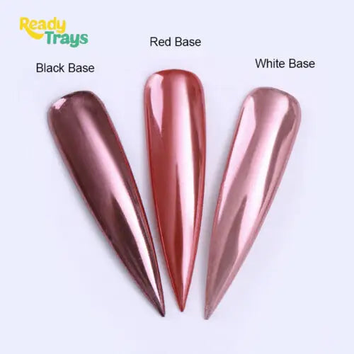 Red Chrome Mirror Effect Nail Powder – Mirror Pigment Nail Glitter for Manicure