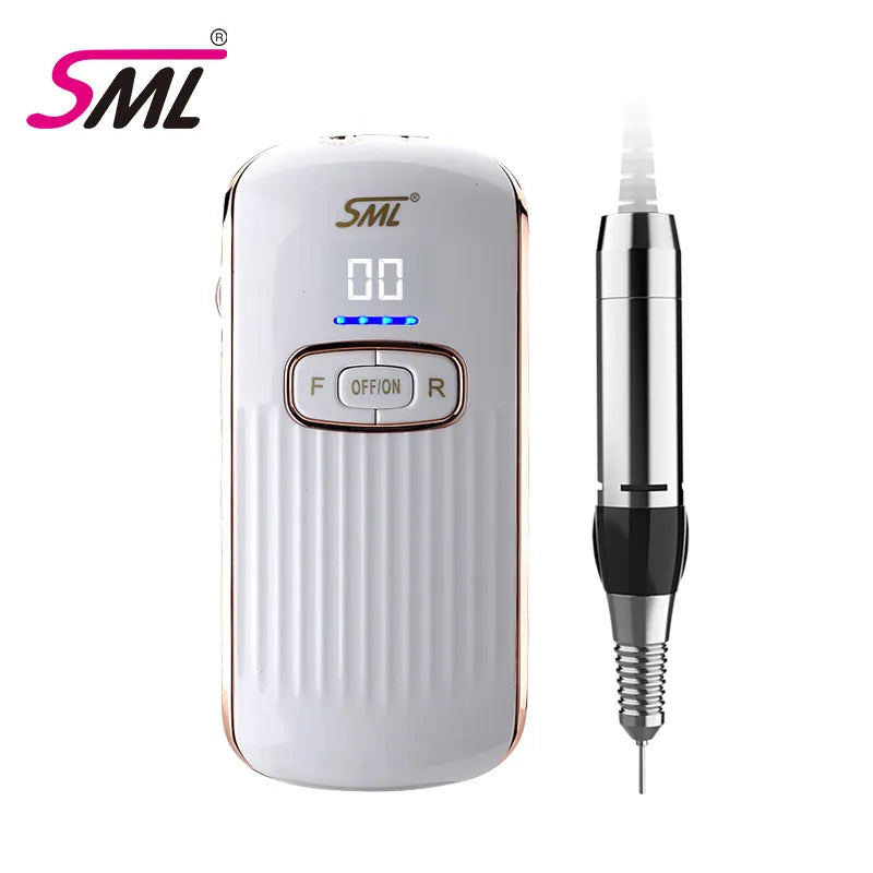 SML M11 Rechargeable Manicure Pedicure Nail Drill – High-Quality Nail Drill Machine with 6 Replacement Drill Bits