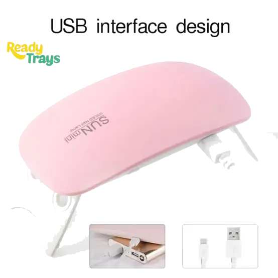 SUN Mini UV LED Nail Lamp 6W – Compact Nail Dryer for Gel Polish and Soak-Off Gel