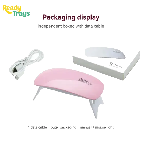 SUN Mini UV LED Nail Lamp 6W – Compact Nail Dryer for Gel Polish and Soak-Off Gel