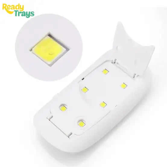 SUN Mini UV LED Nail Lamp 6W – Compact Nail Dryer for Gel Polish and Soak-Off Gel