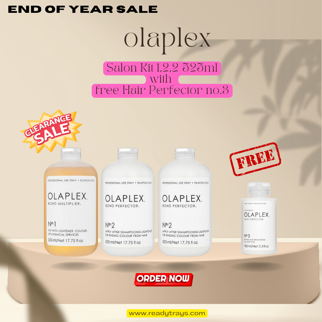 Olaplex Salon Kit No 1 and No 2 Kit - 525ml with Free no3 hair perfecter
