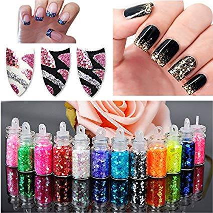 New 3D Rhinestone Nail Art Powder Sequins Glitter Manicure Tips DIY
