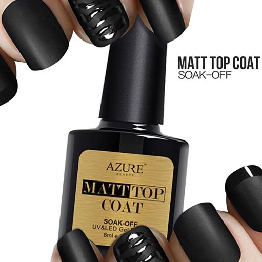 Azure Beauty Matte Top Coats UV LED Gel Nail Polish Soak Off Nails/8 ml