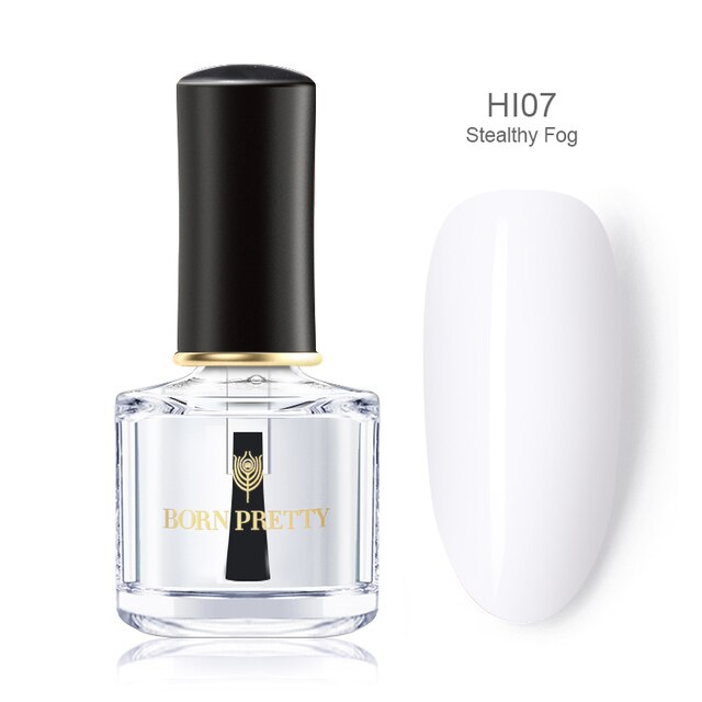 Born Pretty Stamping Blooming Nail Polish Color #BP-HI07 Stealthy Fog
