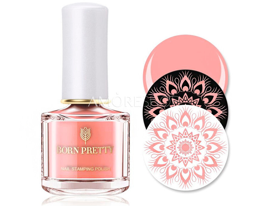 Born Pretty Coral Grape Fruit Stamping Nail Polish 6ml Color #BP-WT07