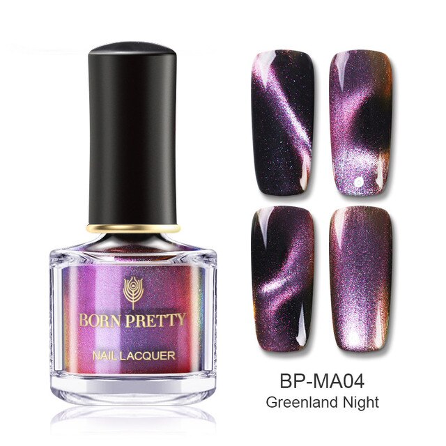 Born Pretty GreenLand Night Cat Eye Nail Polish 6ml Color #BP-MA04