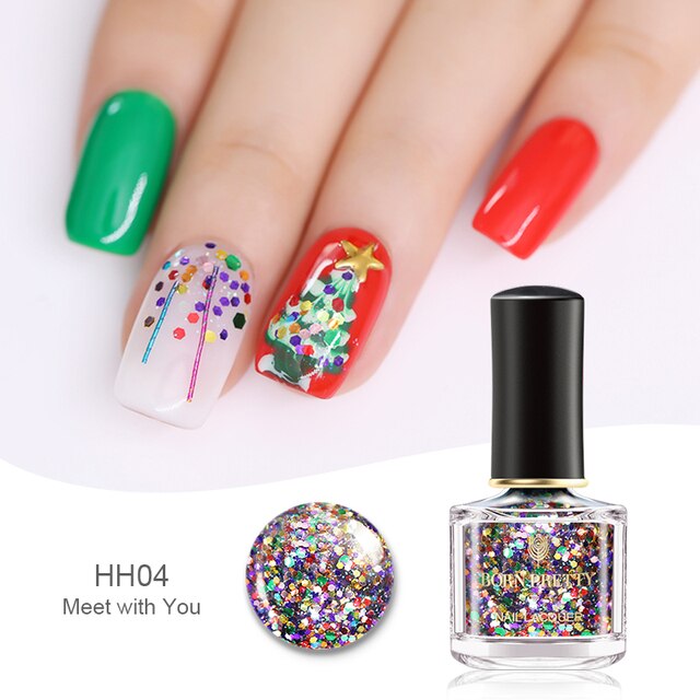 Born Pretty UV Nail Gel Stamping Holo Holiday Series Color #BP-HH04 Meet With You