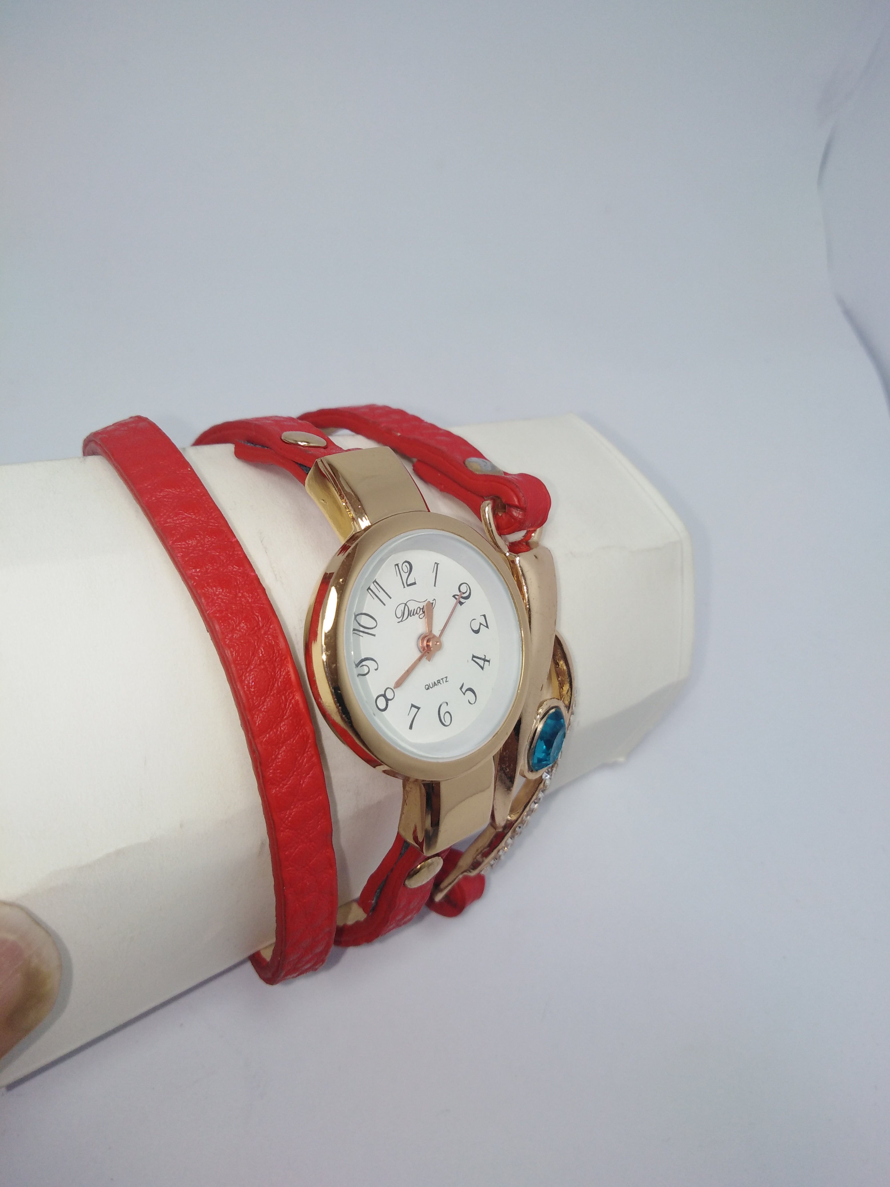 Women Bracelet Watch Red Color