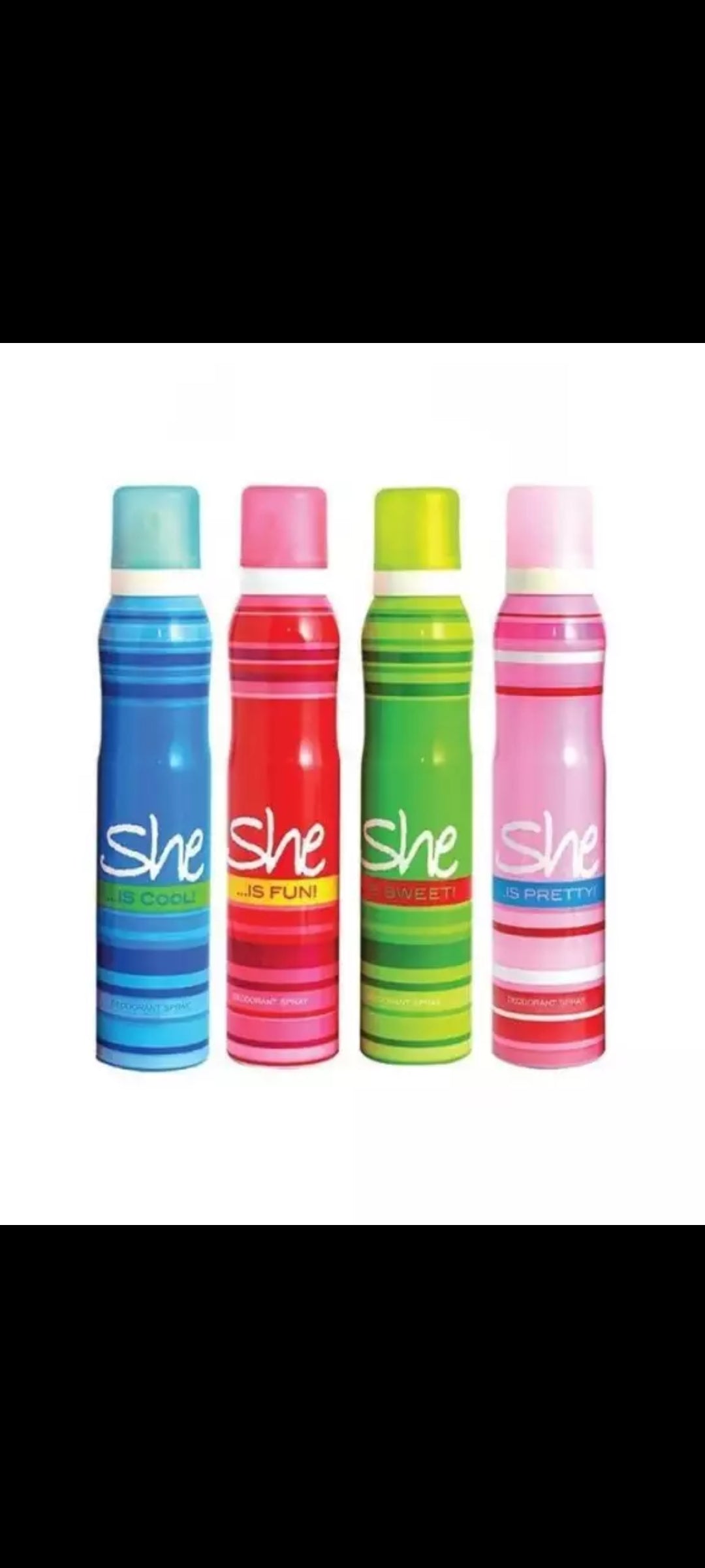 Pack of 4 - She Body Spray - 200ml