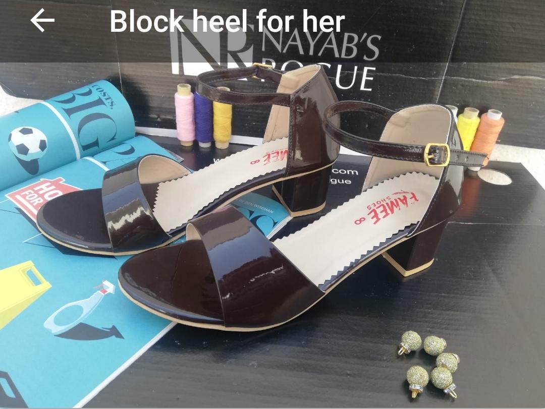 Women Sandal block heel black