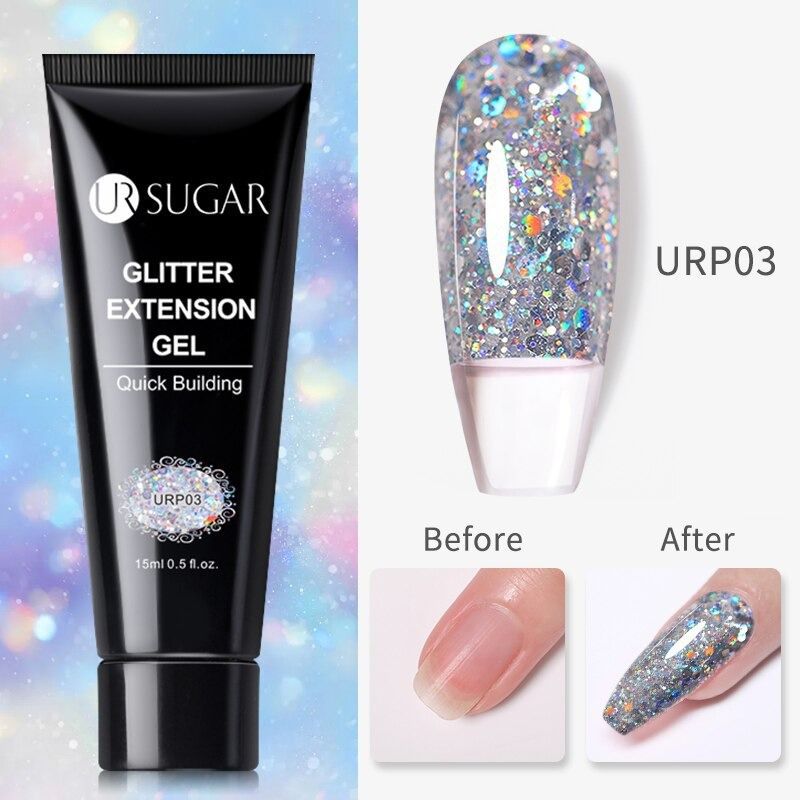 UR Sugar Glitter Polygel 15ml - 03 – Trays