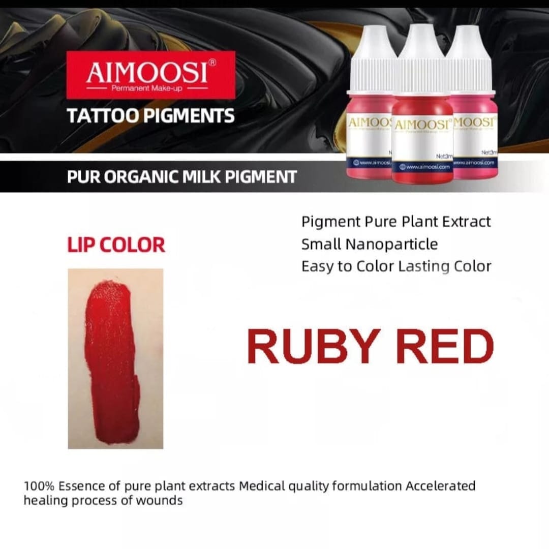 Aimoosi Professional Pigment Collection 3ml β Microneedling & Microblade Tattoo Inks for Permanent Makeup, Lips, Brows & Eyeliner