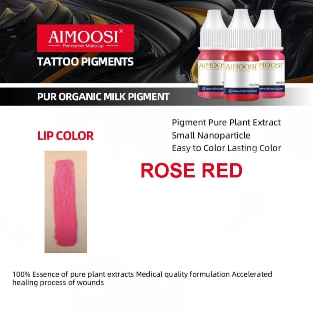 Aimoosi Professional Pigment Collection 3ml β Microneedling & Microblade Tattoo Inks for Permanent Makeup, Lips, Brows & Eyeliner
