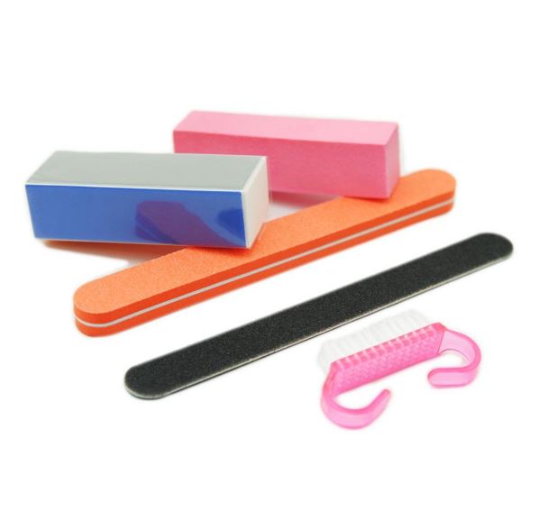 Nail Files Nail Buffer Manicure Set Manicure Tools Set Brush/5Pc/set