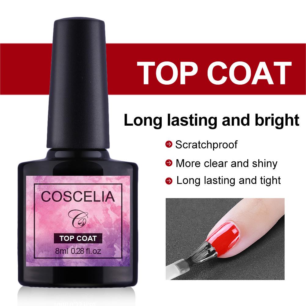 Coscelia UV Top Coat Nail Gel Polish 8ml