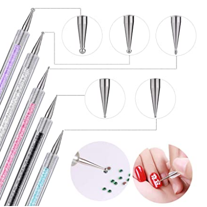 Nail art dotting tool brush