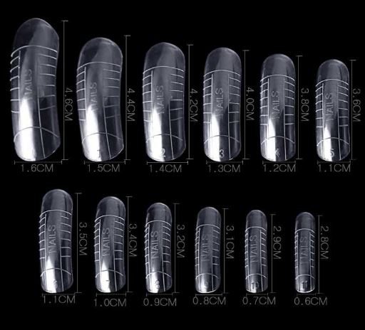 Polygel Fake Nail Tips 100pcs Full Cover Acrylic Nails Mold Nail Art Tips