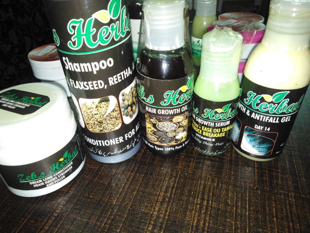 Hair growth Oil Serum Antifall gel Shampoo and Conditioner Herbal