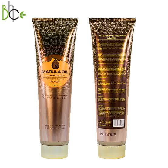 Pack of 4 Marula Oil Diamond Edge Intense Hair Repair Treatment Shampoo, Conditioner, Mask, Serum