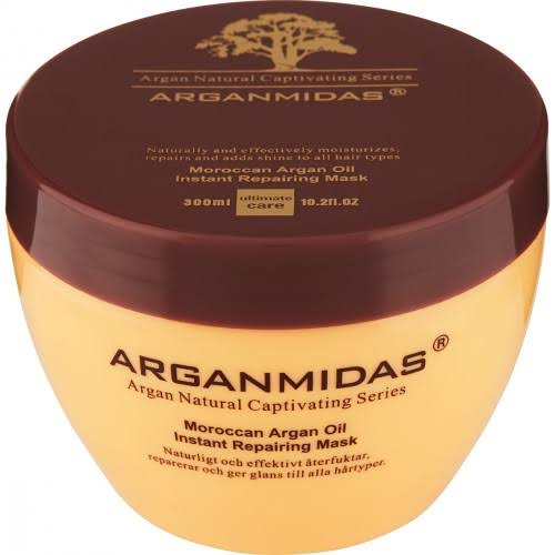 Pack of 3 Pure Arganmidas Moroccan Argan Oil Shampoo 450ml, Reparing Mask 300ml and Hair Serum 100ml
