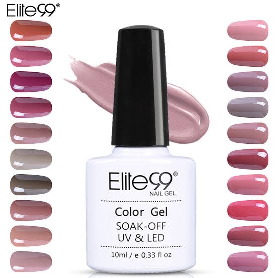 Pack Of 10 Elitte 99 Soak Off UV Gel Nail Gel Polish 10ml