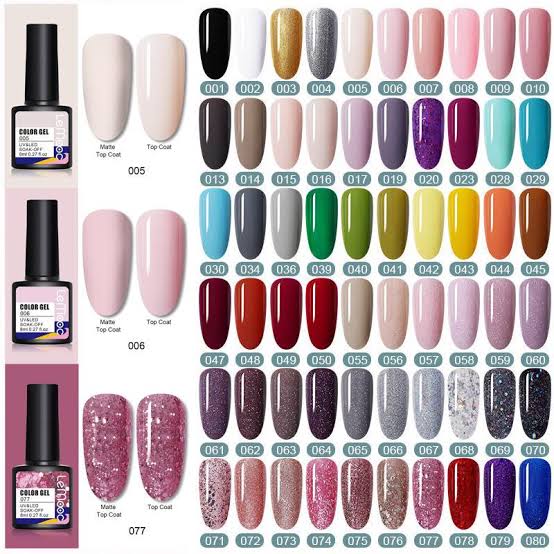 Pack Of 50 LEMOOC Soak Off UV Gel Nail Gel Polish 8ml