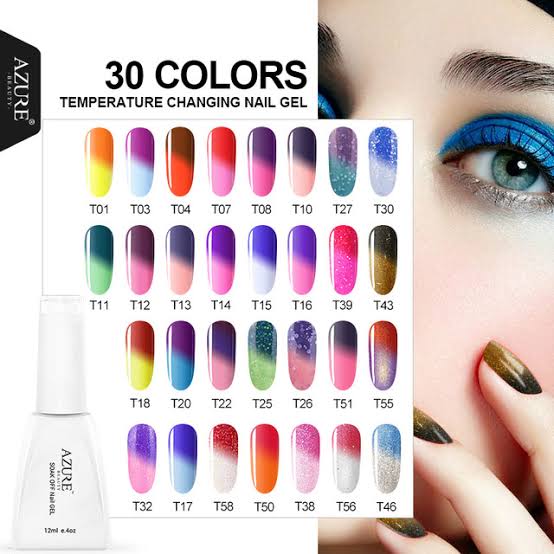 Pack of 25 Azure Soak Off UV Gel Nail Gel Polish 12ml