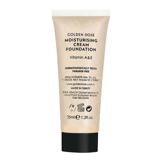 GOLDEN ROSE Moisturizing Cream Foundation 04 with vitamin A and E