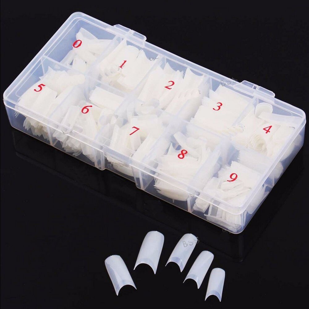 Professional Nail Tips Box 10 sizes - 500 Pcs