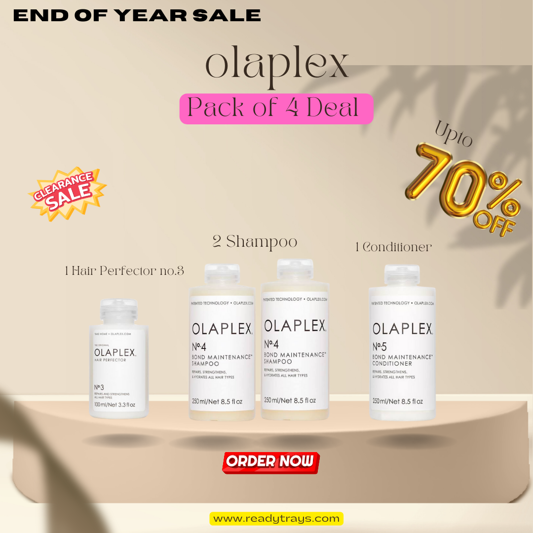 Pack of 4 Olaplex Shampoo 4 Conditioner 5 with no 3