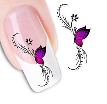 Nail stickers xf1438 water transfer 1 sheet