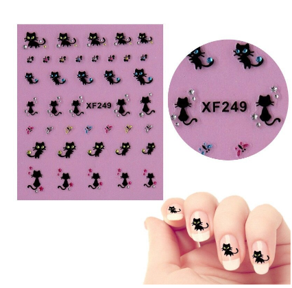 Nail stickers xf249 water transfer 1 sheet