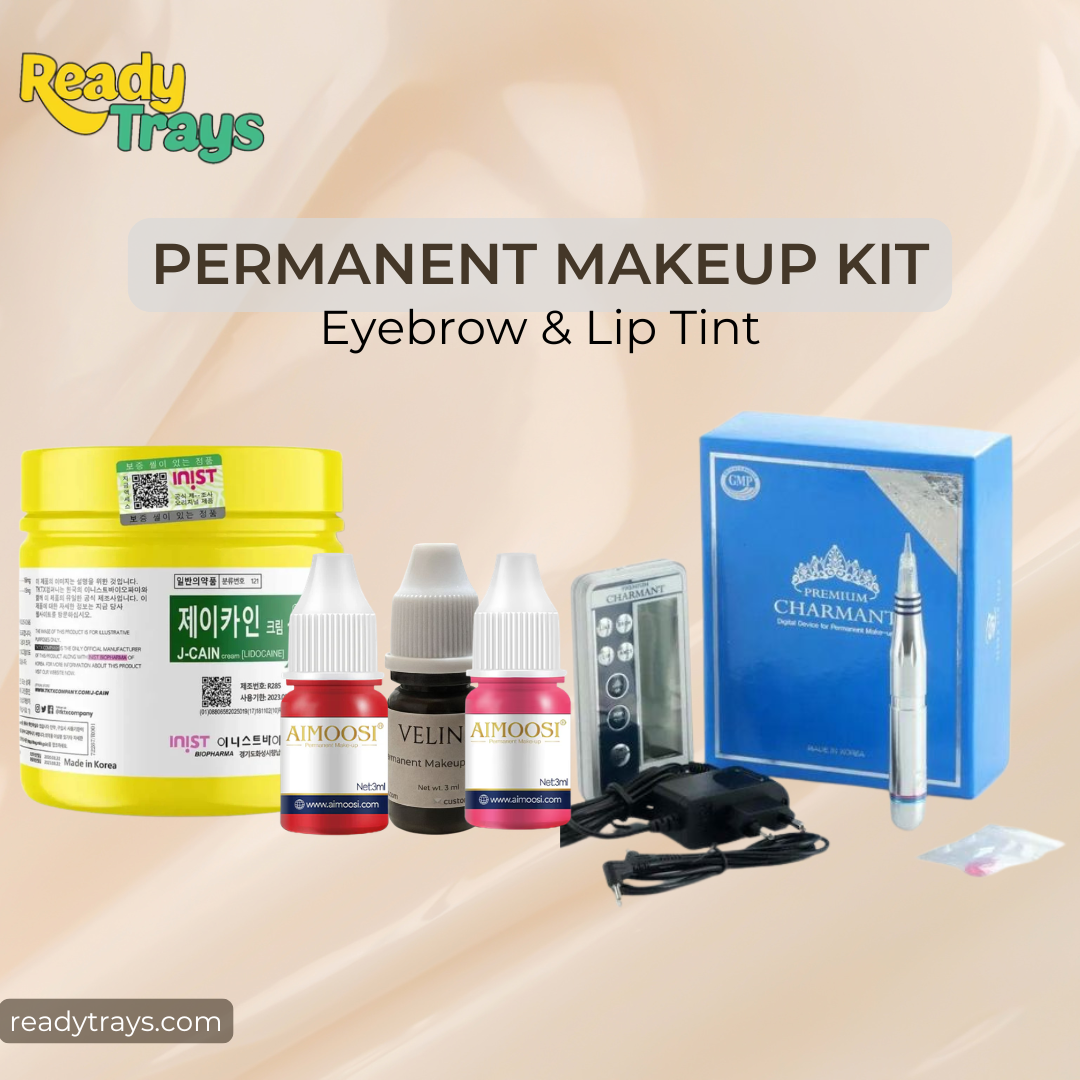 Charmant Premium PMU Machine Bundle – Aimoosi Lip Pigments + Veline Brow Pigment + Jacine 500g Numbing Cream