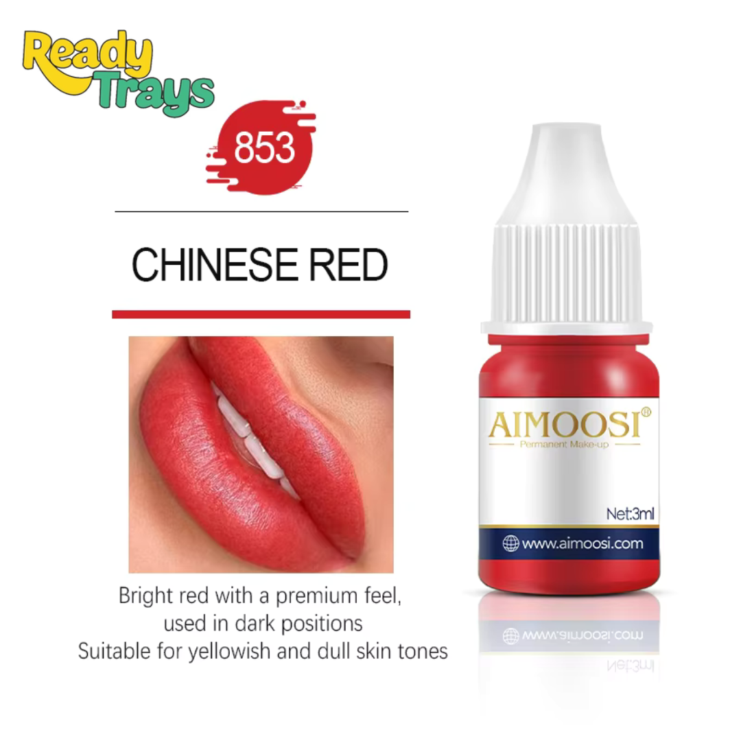 Aimoosi Professional Pigment Collection 3ml – Microneedling & Microblade Tattoo Inks for Permanent Makeup, Lips, Brows & Eyeliner