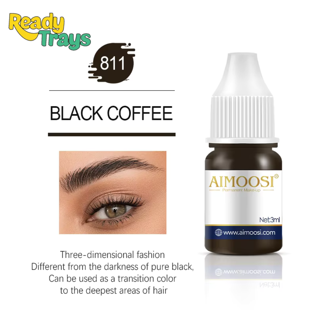 Aimoosi Professional Pigment Collection 3ml – Microneedling & Microblade Tattoo Inks for Permanent Makeup, Lips, Brows & Eyeliner