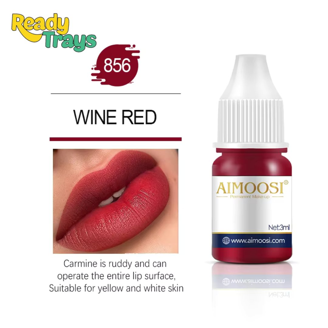 Aimoosi Professional Pigment Collection 3ml – Microneedling & Microblade Tattoo Inks for Permanent Makeup, Lips, Brows & Eyeliner