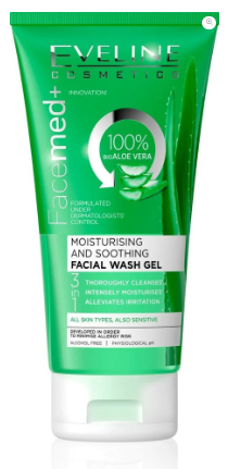 EVELINE FaceMed+ Moisturizing & Soothing Facial Wash Gel 150 ML