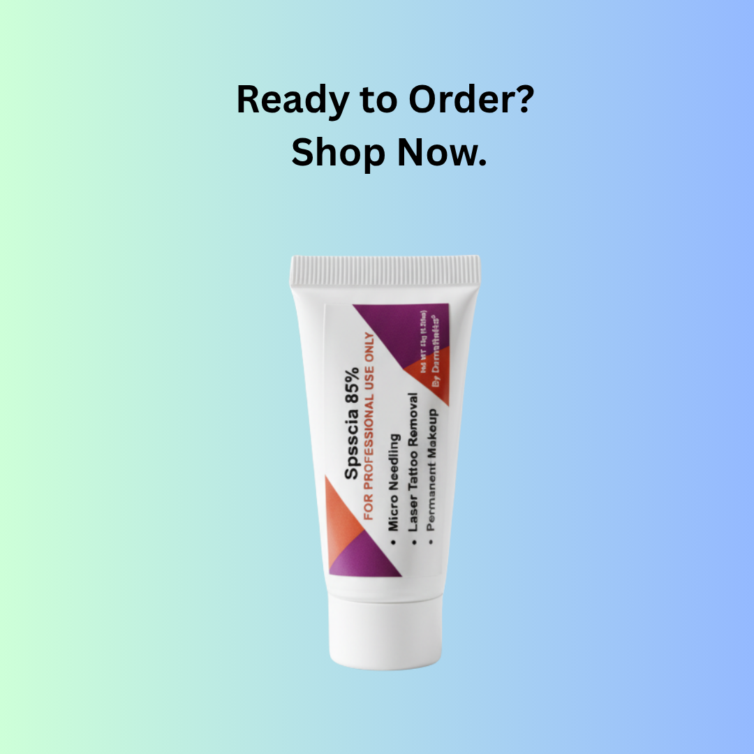 Spsscia numbing cream 85% Dermsthetics for tattoos, micro needling, laser tattoo removal , permanent makeup & body piercing