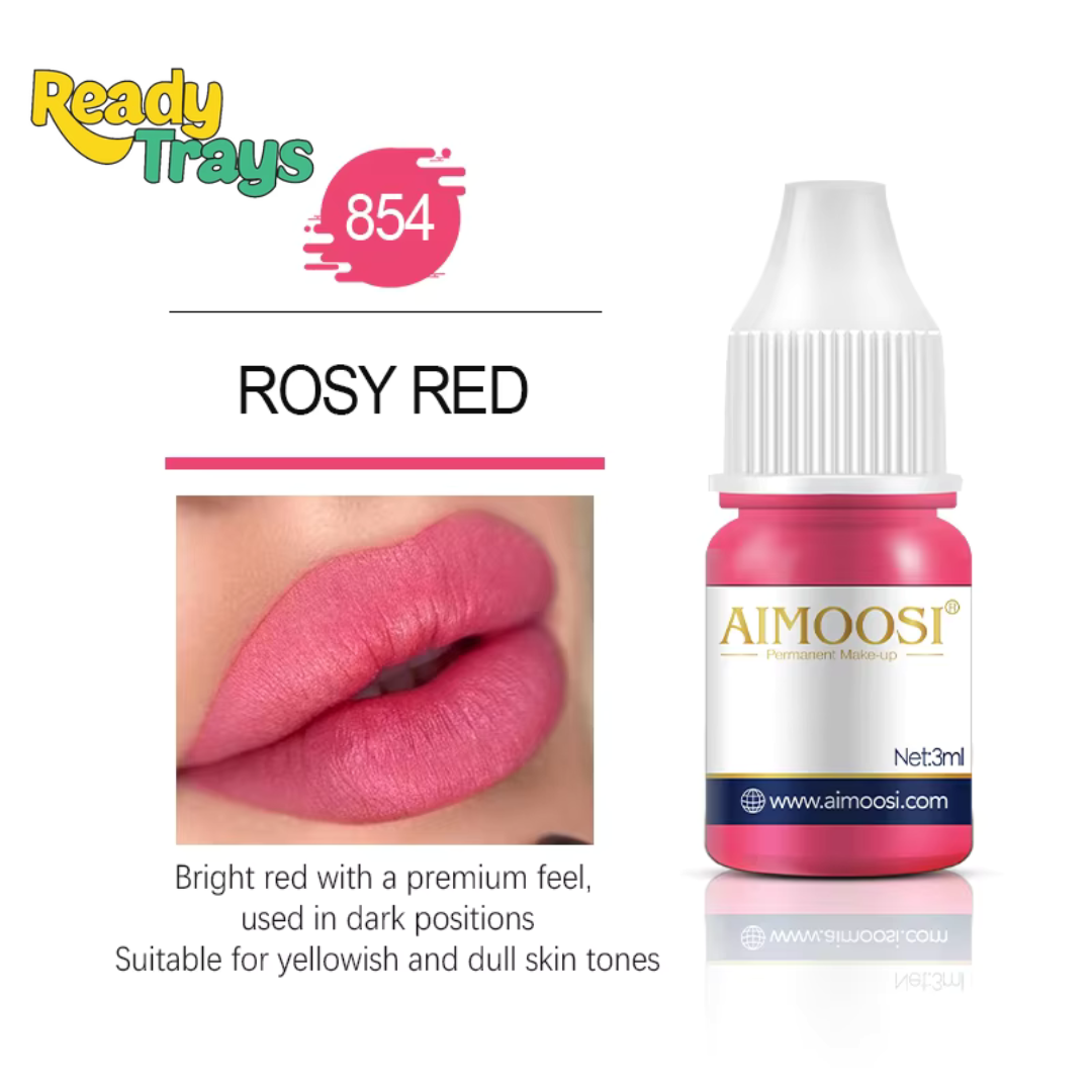 Aimoosi Professional Pigment Collection 3ml – Microneedling & Microblade Tattoo Inks for Permanent Makeup, Lips, Brows & Eyeliner
